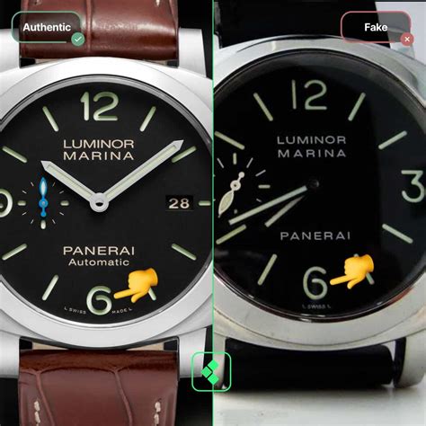 panerai replica 606|real vs false panerai dial.